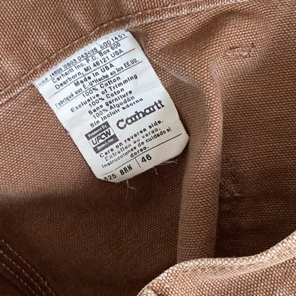 Men's Tan Shorts. CARHARTT - Picture 6 of 6